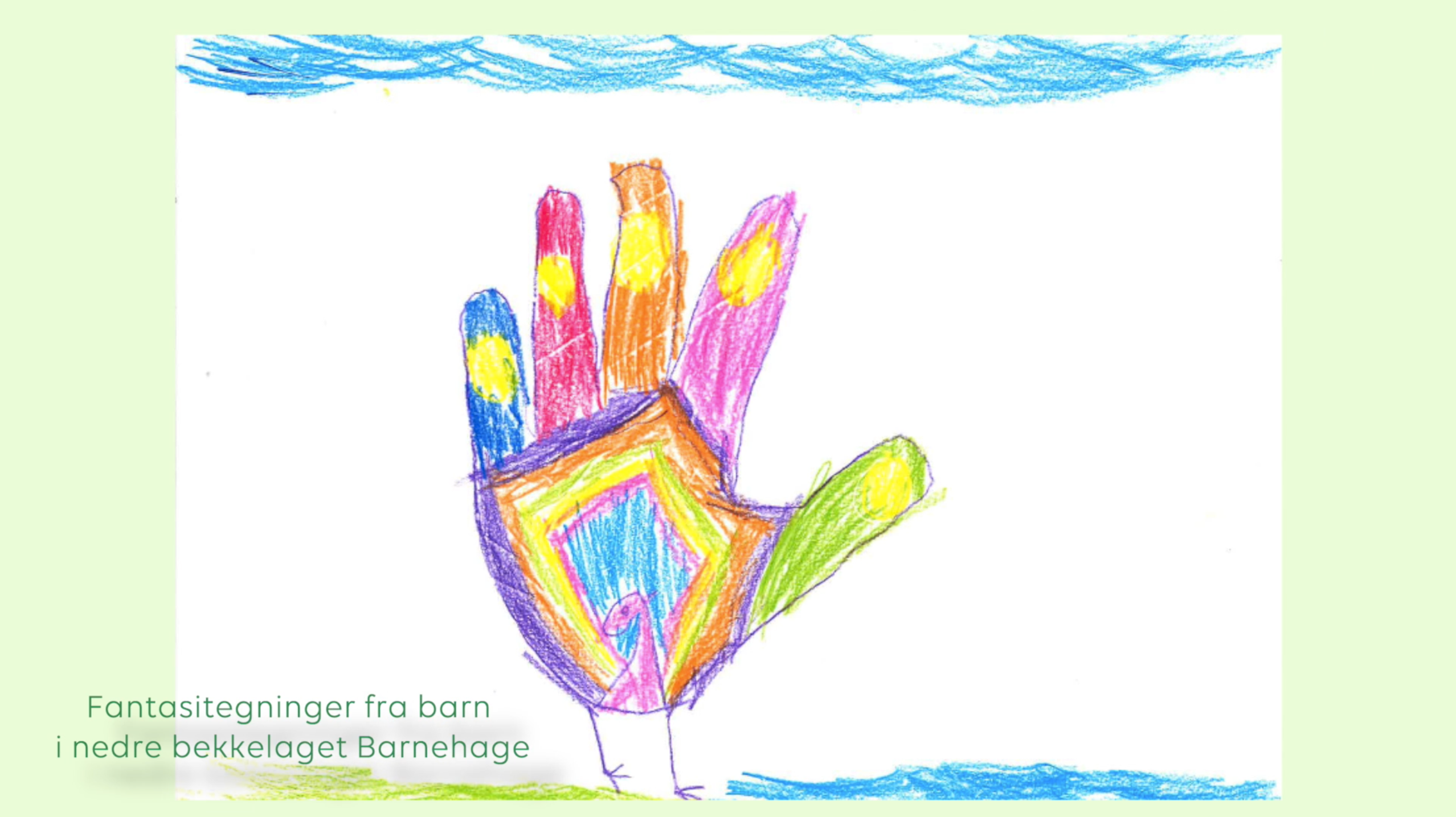 Barnetegning av hånd
