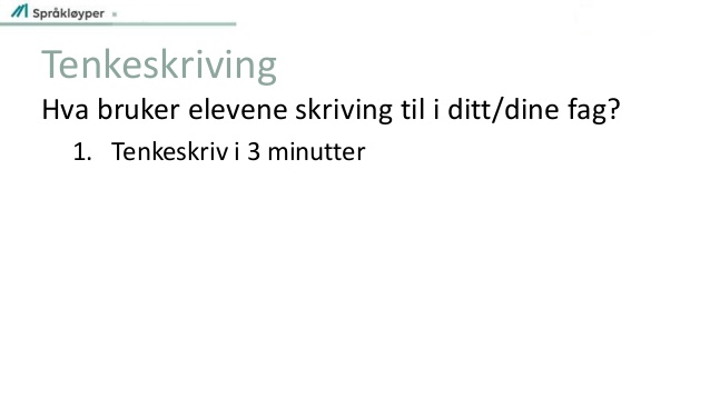 Tenkeskriving