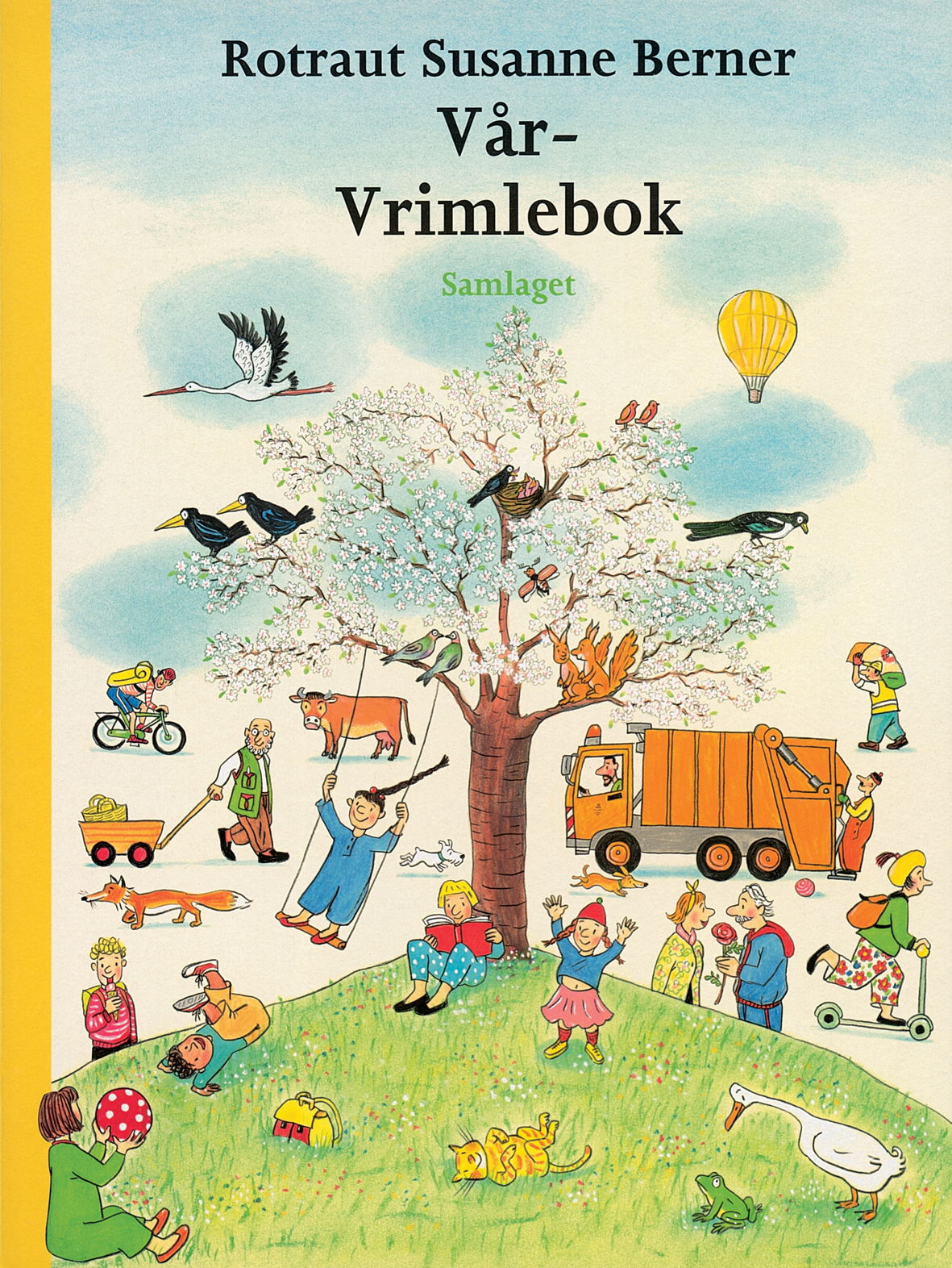 Forside: Illustrasjon av tre på høyde med mange folk rundt